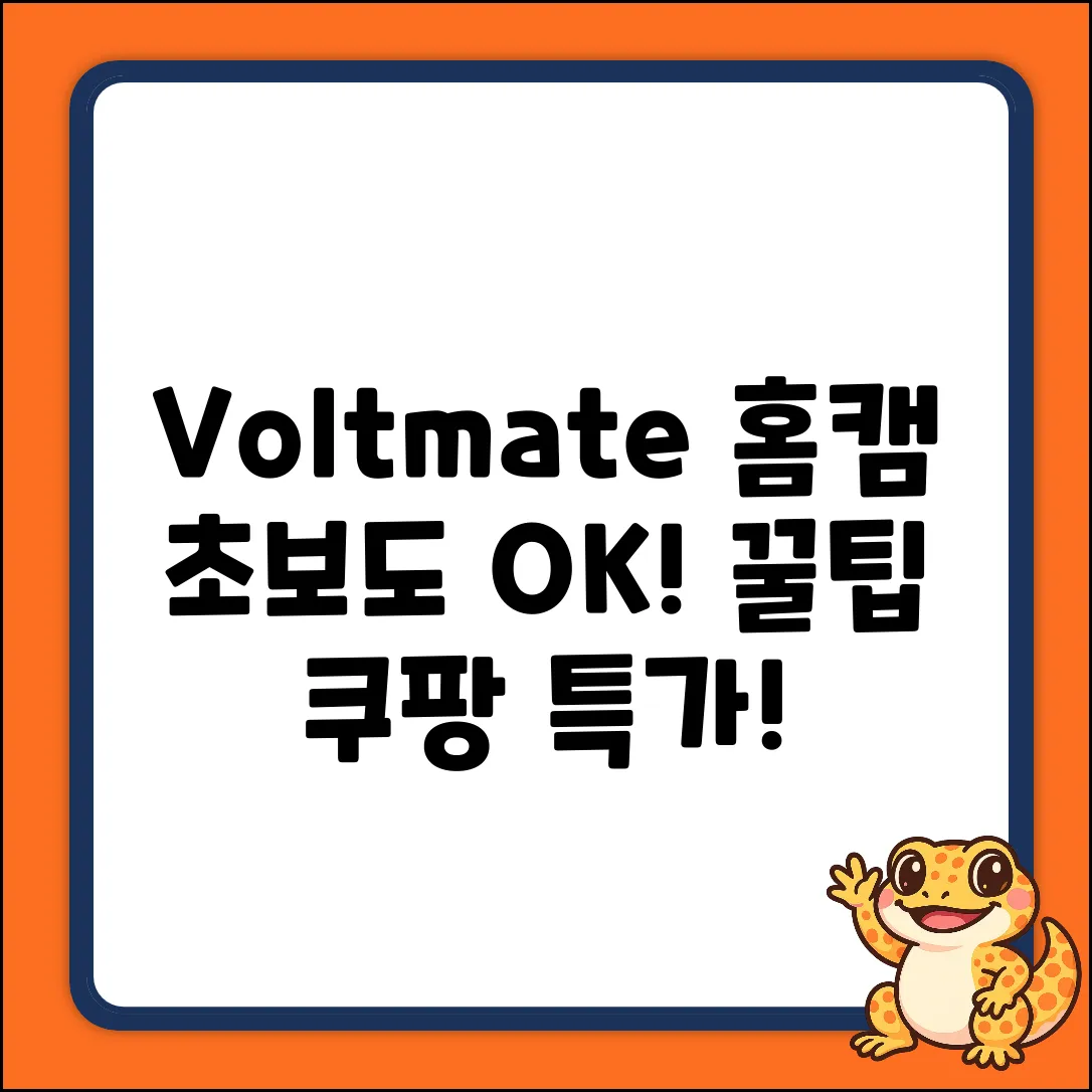 초보도 OK! Voltmate 홈캠 CS201-BE 꿀팁