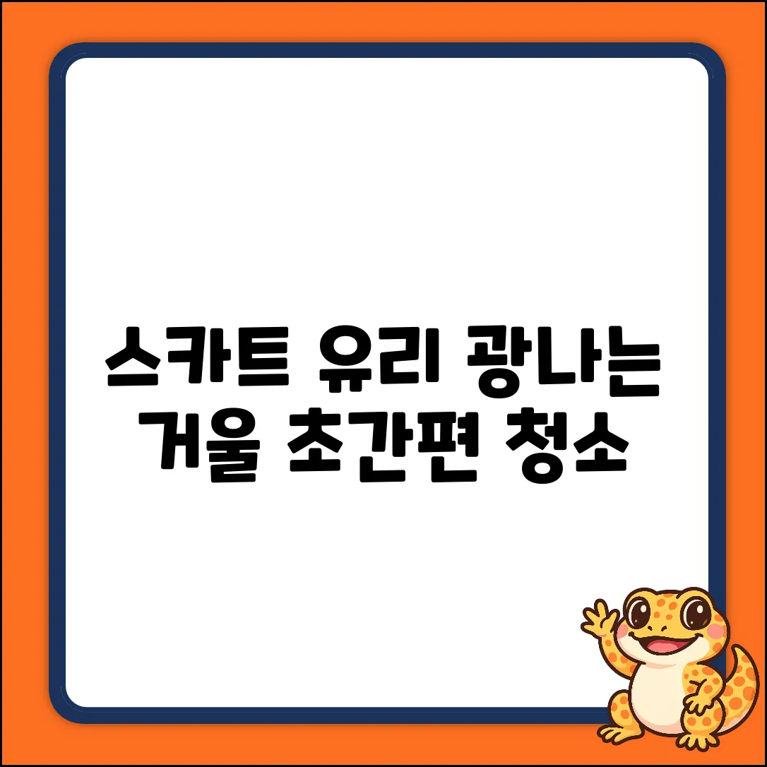 스카트 유리 거울 청소티슈 1개: 광택 마스터 가이드