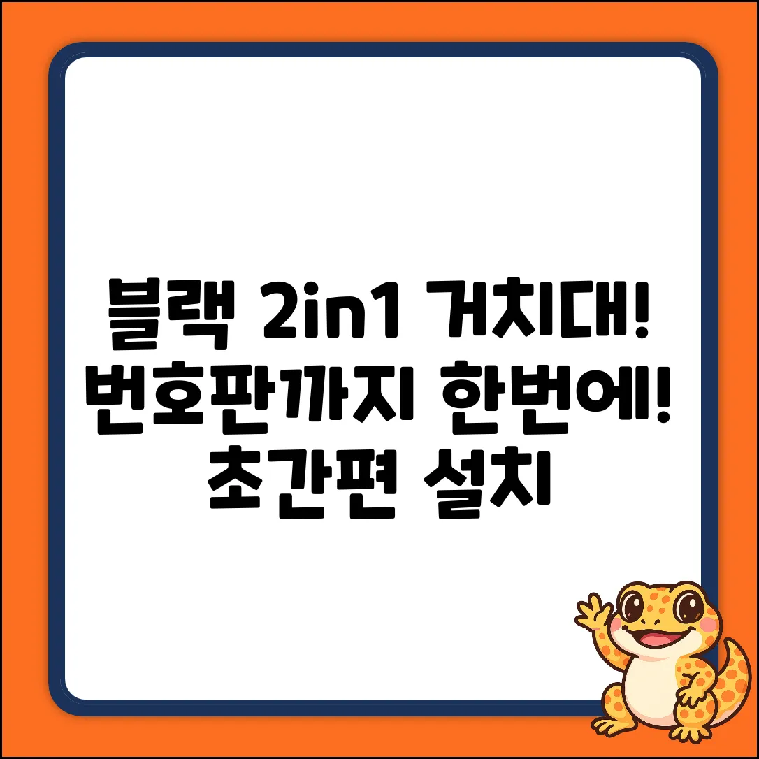 블랙 2in1 차량 거치대! 번호판 기능까지 쉽게!