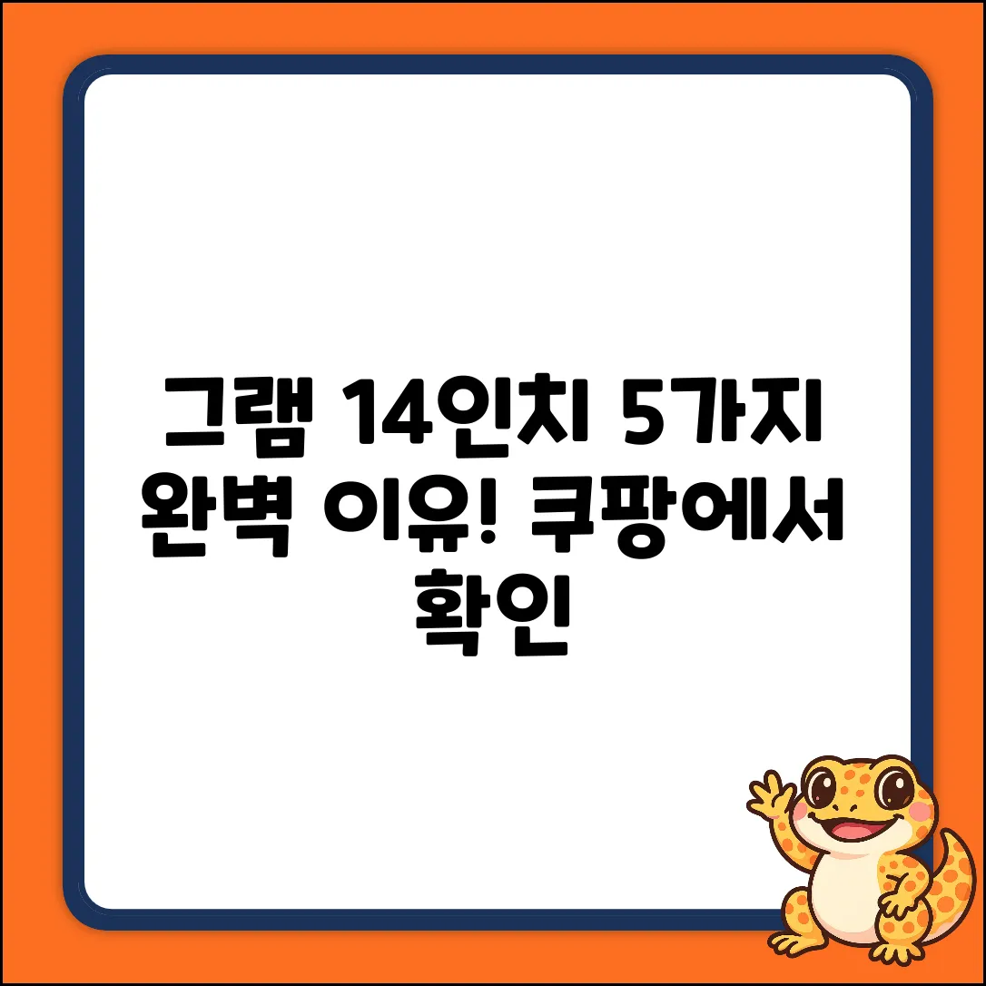 그램 14인치: 완벽 선택 5가지 이유