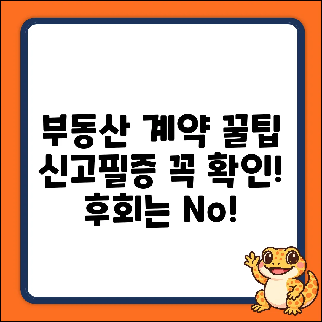 부동산거래계약신고필증, 놓치면 후회할 꿀팁!