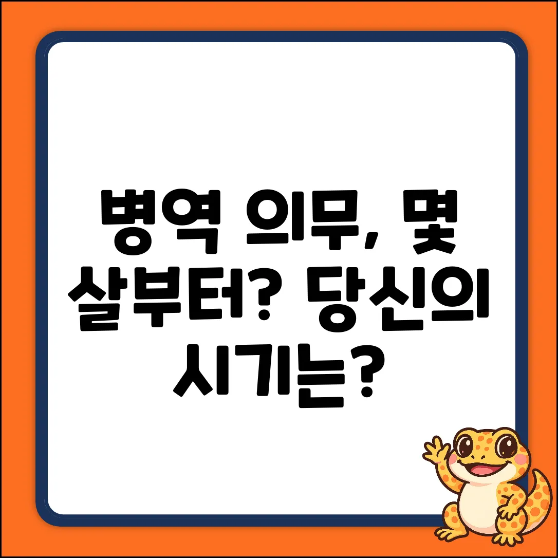 병역의무, 몇 살부터? 당신의 이행 시기는?