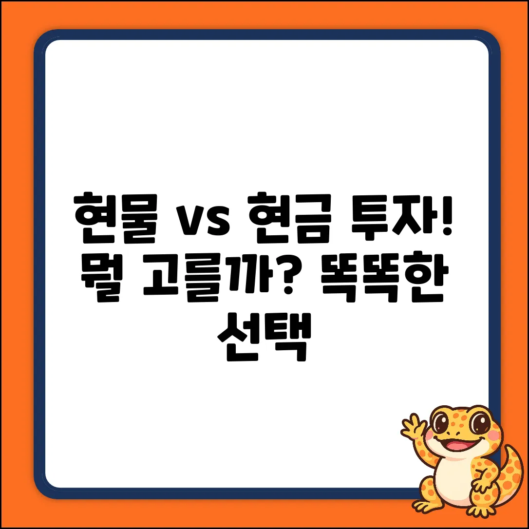 현물 vs 현금 투자 완벽 가이드