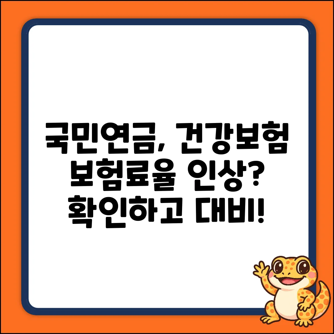 국민연금, 건강보험, 고용보험 보험료율, 궁금하세요?