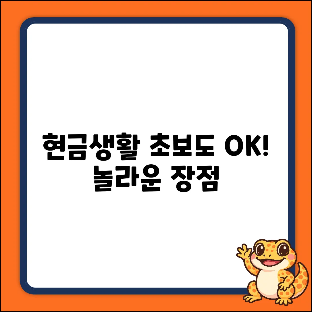 초보자를 위한 현금생활, 놀라운 장점!