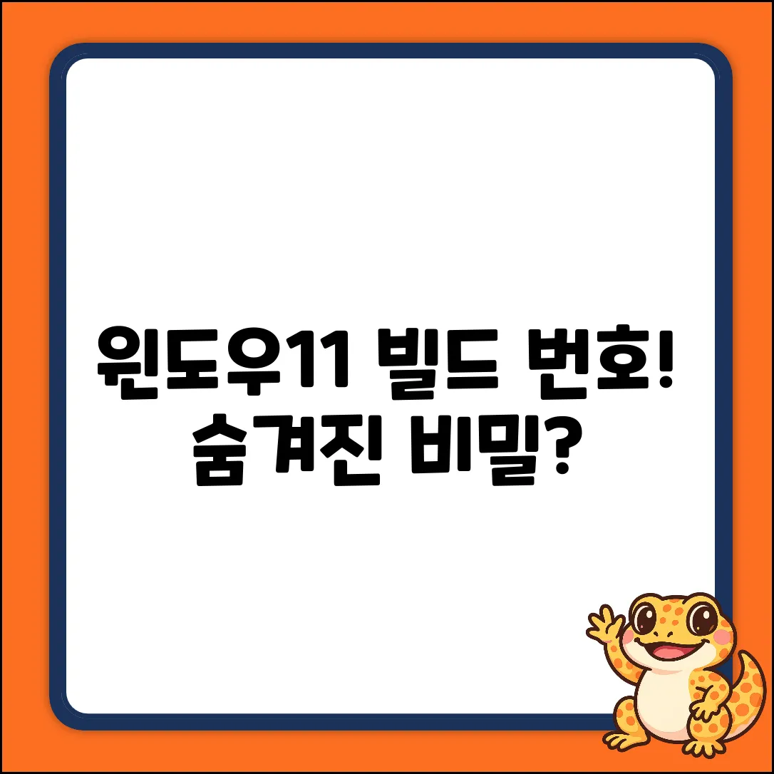 윈도우11 빌드 번호, 숨겨진 비밀을 확인!