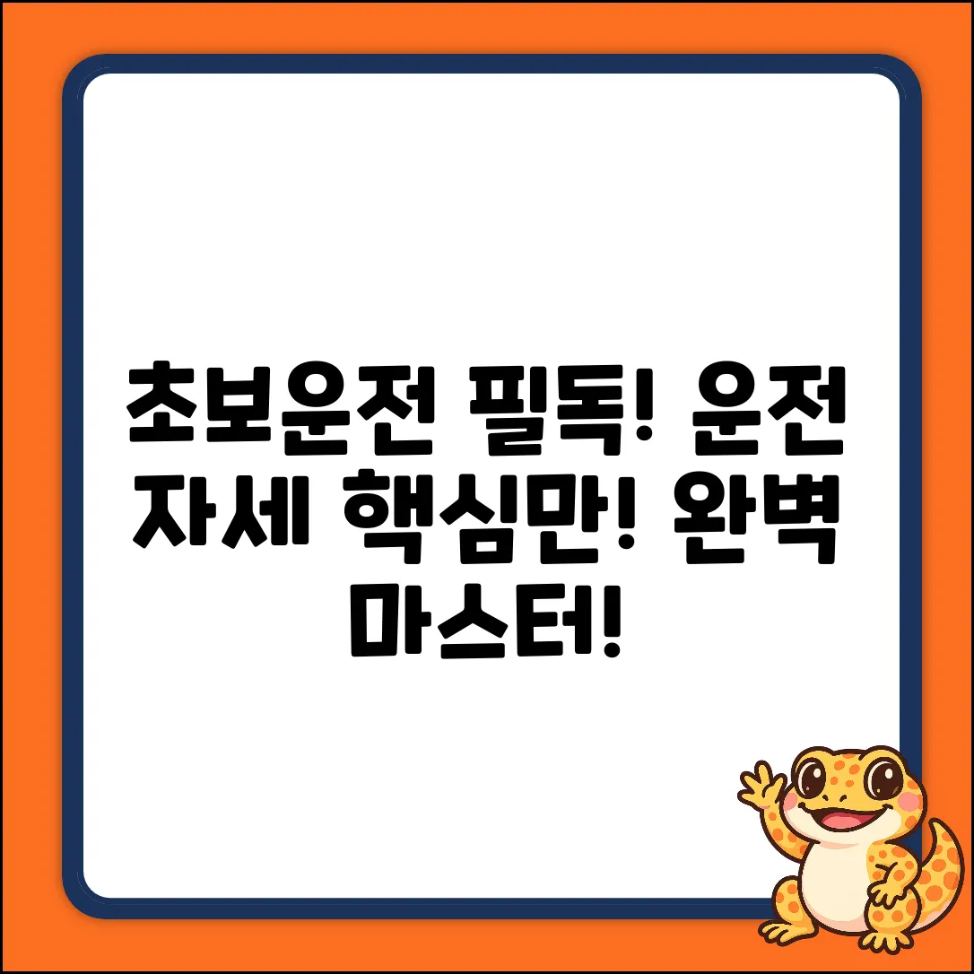초보도 쉽게! 자동차 운전 올바른 자세