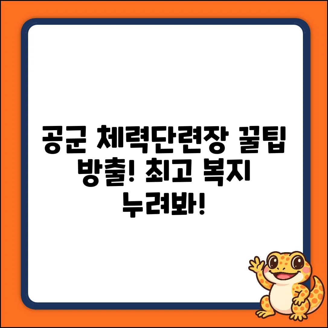 공군 체력단련장 복지규정, 꿀팁이 있을까요?