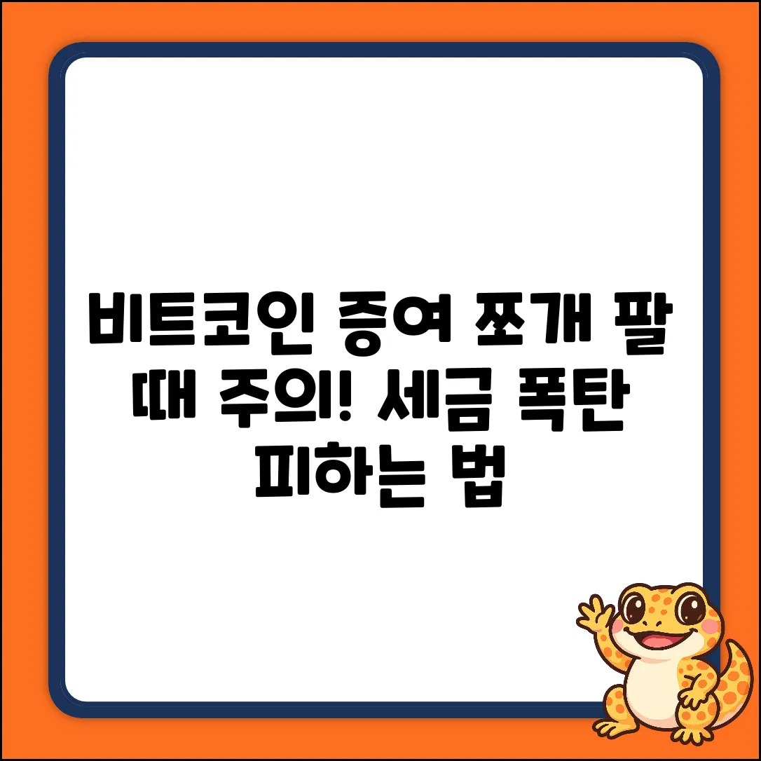 비트코인 증여 후 분할 매도, 3가지 주의점