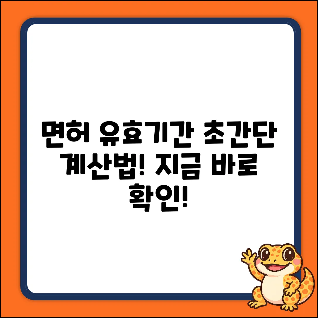 면허증 유효기간? 누구나 쉽게 계산!