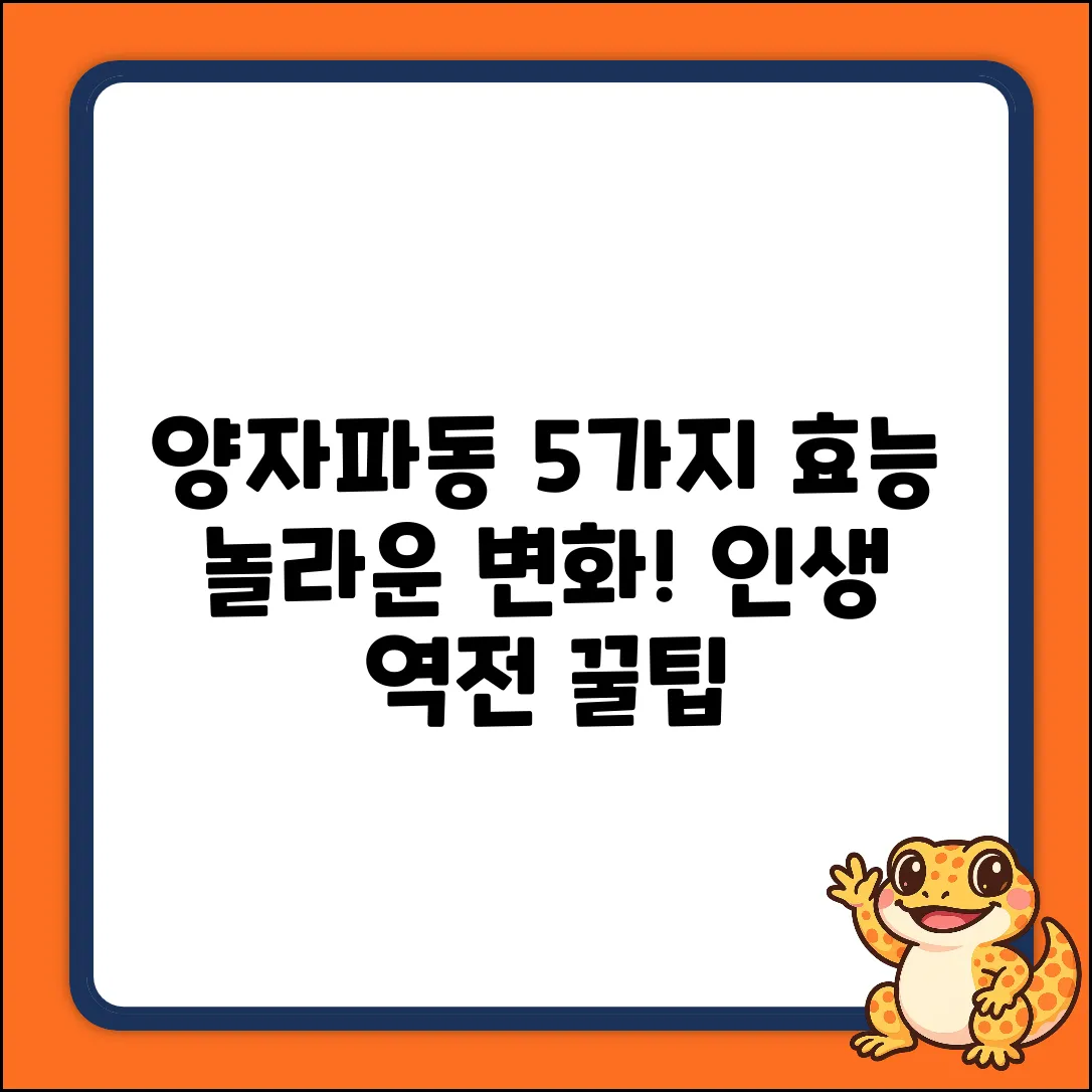양자파동 효능 5가지: 놀라운 변화!