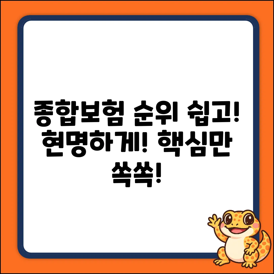 종합보험 순위 쉽게! 누구나 현명하게!