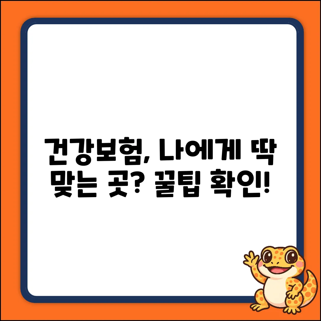 건강보험회사, 나에게 맞는 곳일까?
