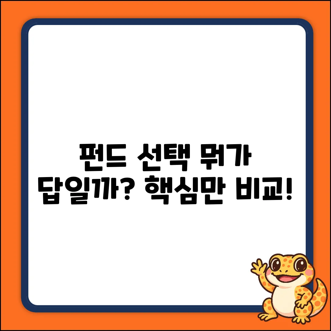 펀드 비교, 뭐가 답일까요?