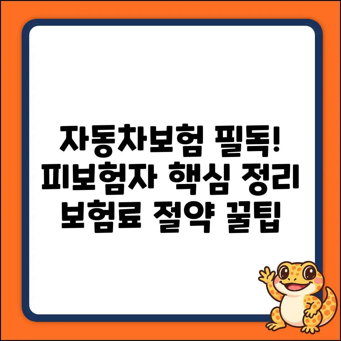 자동차보험 피보험자, 핵심만 짚어드립니다!