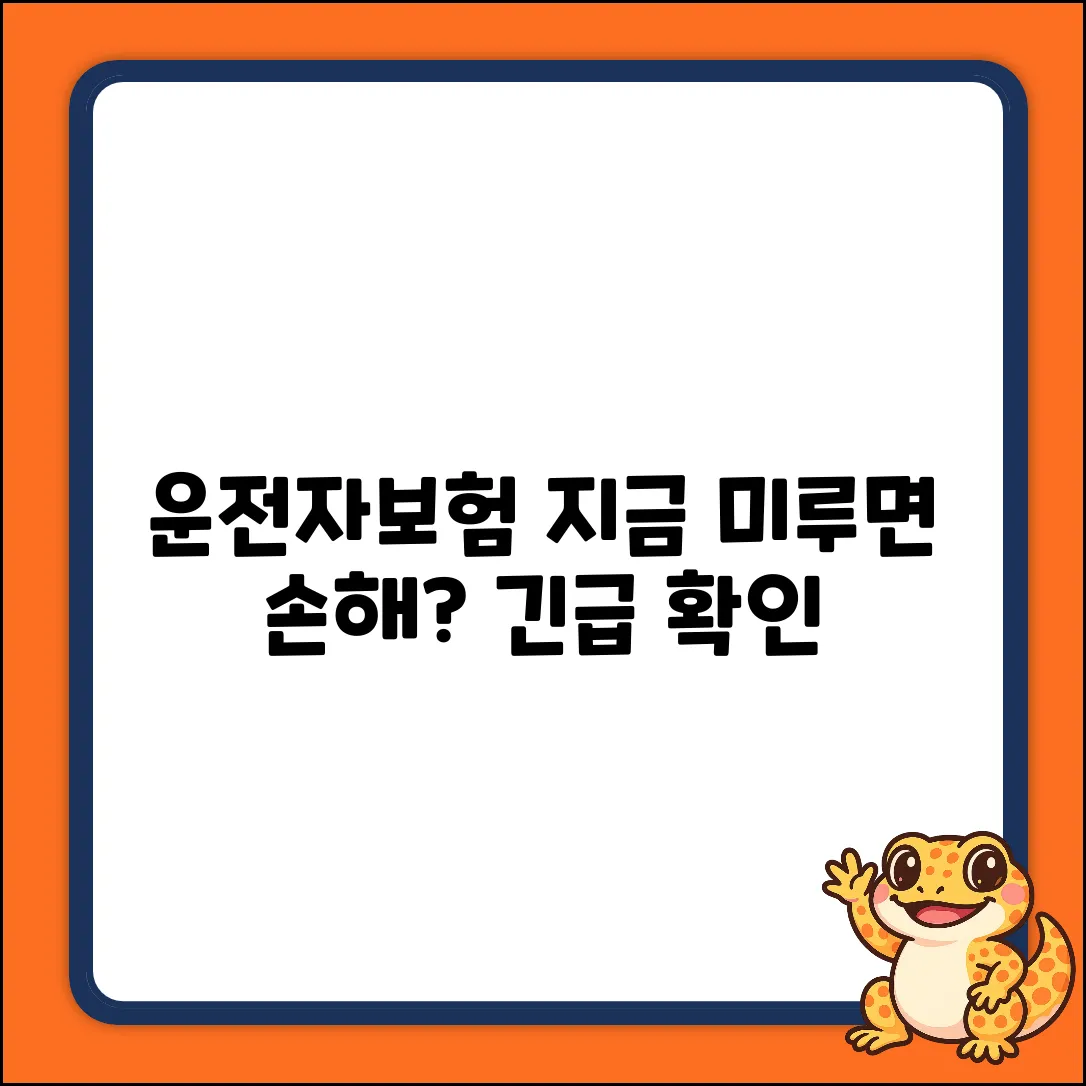 운전자보험, 연기하면 놀라운 일이?